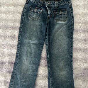 Vintage Aeropostale Classic Blue Denim Jeans (cropped length)